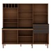 Cozinha Compacta Malbec Prime 12 Portas 2 Gavetas 100% Mdf ébano/Grafite Belga - Genialflex
