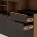 Cozinha Compacta Malbec Prime 12 Portas 2 Gavetas 100% Mdf ébano/Grafite Belga - Genialflex