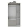Guarda-Roupa Infantil Nuvem 3 Portas 2 Gavetas Fendi - Genialflex
