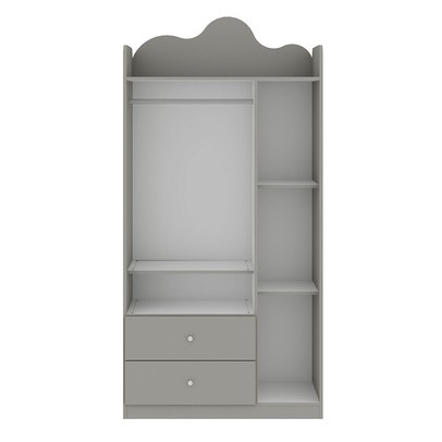 Guarda-Roupa Infantil Nuvem 3 Portas 2 Gavetas Fendi - Genialflex