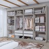 Guarda-Roupa Casal Aurora 8 Portas 4 Gavetas com Espelho Taupé - Panorama Móveis