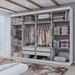 Guarda-Roupa Casal Aurora 8 Portas 4 Gavetas com Espelho Branco Neve - Panorama Móveis