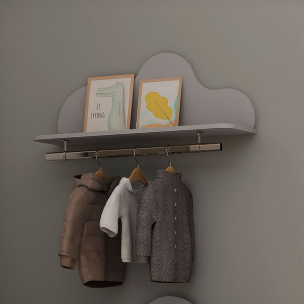 Prateleira Decorativa 80 Cm Nuvem Fendi - Genialflex