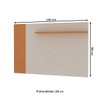 Painel para TV Até 46 Polegadas Florida Cinamomo/Off White Fosco - Genialflex