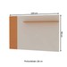 Painel para TV Até 46 Polegadas Florida Cinamomo/Off White Fosco - Genialflex