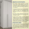 Guarda-Roupa Casal Joinville 6 Portas 4 Gavetas Neve - Tcil Móveis