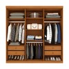 Guarda-Roupa Casal Joinville 6 Portas 4 Gavetas 31282 Cinamomo/Off White - Tcil Móveis