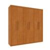 Guarda-Roupa Casal Lagos 6 Portas 4 Gavetas Cinamomo - Tcil Móveis