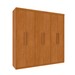 Guarda-Roupa Casal Lagos 6 Portas 4 Gavetas Cinamomo - Tcil Móveis