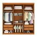 Guarda-Roupa Casal Lagos 6 Portas 4 Gavetas Cinamomo/Off White - Tcil Móveis
