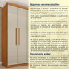 Guarda-Roupa Casal Lagos 6 Portas 4 Gavetas Cinamomo/Off White - Tcil Móveis