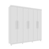 Guarda-Roupa Casal Lagos 6 Portas 4 Gavetas 31292 Neve - Tcil Móveis
