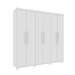 Guarda-Roupa Casal Lagos 6 Portas 4 Gavetas 31292 Neve - Tcil Móveis