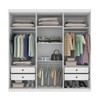 Guarda-Roupa Casal Lagos 6 Portas 4 Gavetas 31292 Neve - Tcil Móveis
