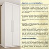 Guarda-Roupa Casal Lagos 6 Portas 4 Gavetas 31292 Neve - Tcil Móveis
