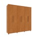 Guarda-Roupa Casal Lagos 6 Portas 4 Gavetas 31292 Cinamomo - Tcil Móveis