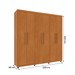 Guarda-Roupa Casal Lagos 6 Portas 4 Gavetas 31292 Cinamomo - Tcil Móveis