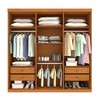 Guarda-Roupa Casal Lagos 6 Portas 4 Gavetas 31292 Cinamomo/Off White - Tcil Móveis