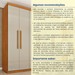 Guarda-Roupa Casal Lagos 6 Portas 4 Gavetas 31292 Cinamomo/Off White - Tcil Móveis