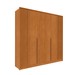 Guarda-Roupa Casal Guarani 6 Portas 4 Gavetas Ripado Cinamomo - Tcil Móveis
