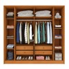 Guarda-Roupa Casal Guarani 6 Portas 4 Gavetas Ripado Cinamomo/Off White - Tcil Móveis