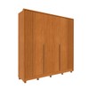 Guarda-Roupa Casal Guarani 6 Portas 4 Gavetas Ripado 31308 Cinamomo - Tcil Móveis
