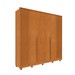Guarda-Roupa Casal Guarani 6 Portas 4 Gavetas Ripado 31308 Cinamomo - Tcil Móveis