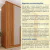 Guarda-Roupa Casal Guarani 6 Portas 4 Gavetas Ripado 31308 Cinamomo/Off White - Tcil Móveis