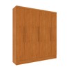 Guarda-Roupa Casal Bariloche 6 Portas 4 Gavetas Cinamomo - Tcil Móveis