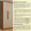 Guarda-Roupa Casal Bariloche 6 Portas 4 Gavetas Cinamomo/Off White - Tcil Móveis
