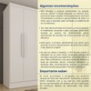 Guarda-Roupa Casal Bariloche 6 Portas 4 Gavetas 31316 Neve - Tcil Móveis