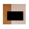 Painel para TV Até 58 Polegadas Boto Off White/Nature - Jb Bechara