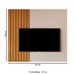 Painel para TV Até 58 Polegadas Boto Off White/Nature - Jb Bechara