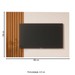 Painel para TV Até 70 Polegadas Boto Off White/Nature - Jb Bechara