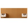 Cabeceira Queen Buriti 2 Gavetas Ripado Off White/Nature - Jb Bechara