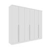 Guarda-Roupa Casal Cataguases 6 Portas 4 Gavetas Neve - Tcil Móveis