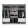 Guarda-Roupa Casal Cataguases 6 Portas 4 Gavetas Neve - Tcil Móveis
