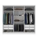 Guarda-Roupa Casal Cataguases 6 Portas 4 Gavetas Neve - Tcil Móveis