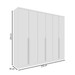 Guarda-Roupa Casal Cataguases 6 Portas 4 Gavetas Neve - Tcil Móveis