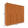 Guarda-Roupa Casal Cataguases 6 Portas 4 Gavetas Cinamomo - Tcil Móveis