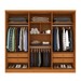 Guarda-Roupa Casal Cataguases 6 Portas 4 Gavetas Cinamomo/Off White - Tcil Móveis