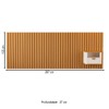 Cabeceira King Buriti 1 Gaveta Ripado Off White/Nature - Jb Bechara