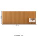 Cabeceira King Buriti 1 Gaveta Ripado Off White/Nature - Jb Bechara