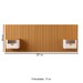 Cabeceira Queen Buriti 2 Gaveta Ripado Off White/Nature - Jb Bechara
