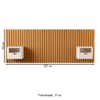 Cabeceira Queen Buriti 2 Gaveta Ripado Off White - Jb Bechara