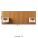 Cabeceira Queen Buriti 2 Gaveta Ripado Off White - Jb Bechara