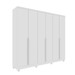 Guarda-Roupa Casal Cataguases 6 Portas 4 Gavetas 31399 Neve - Tcil Móveis