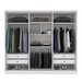 Guarda-Roupa Casal Cataguases 6 Portas 4 Gavetas 31399 Neve - Tcil Móveis