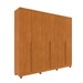 Guarda-Roupa Casal Cataguases 6 Portas 4 Gavetas 31399 Cinamomo - Tcil Móveis