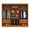 Guarda-Roupa Casal Cataguases 6 Portas 4 Gavetas 31399 Cinamomo/Off White - Tcil Móveis